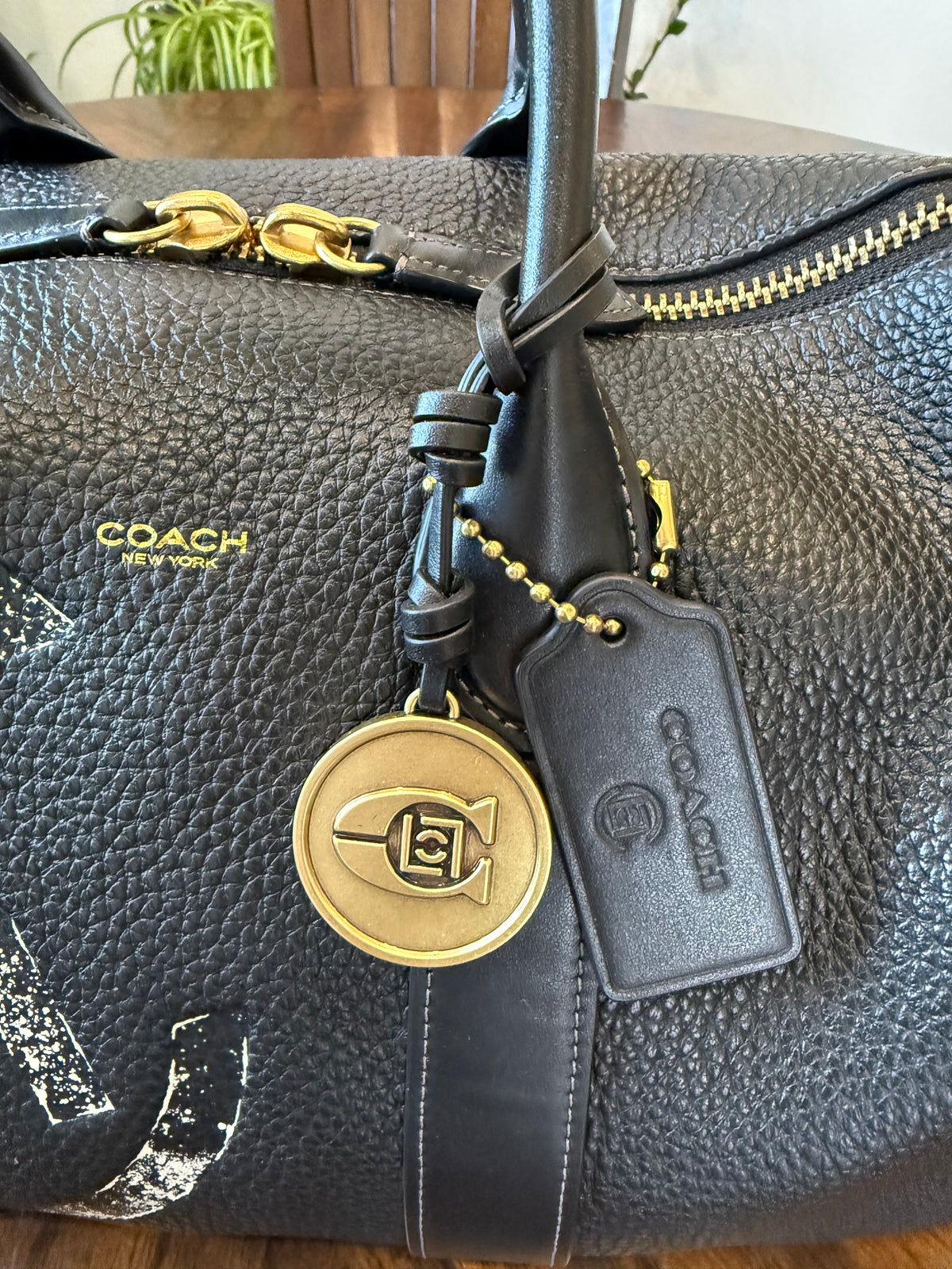 Ships 10.13.26 Pre-Loved Coach x CLOT Collaboration Compass 35 with Crossbody Strap