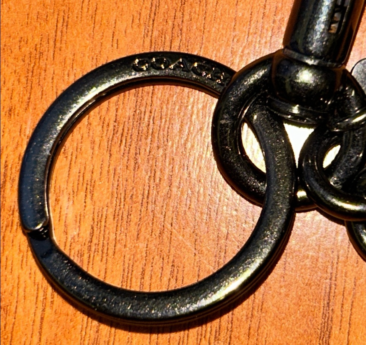 Coach Pre-loved Bag Charm Motorcycle Helmet Skull Lightning Bolt