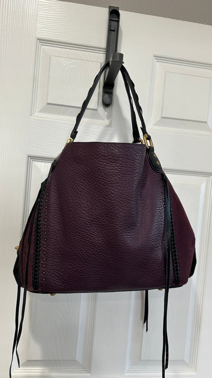 Coach Plum Edie 42 with Rivets- Pre-Loved