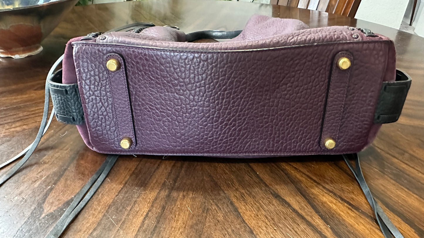 Coach Plum Edie 42 with Rivets- Pre-Loved