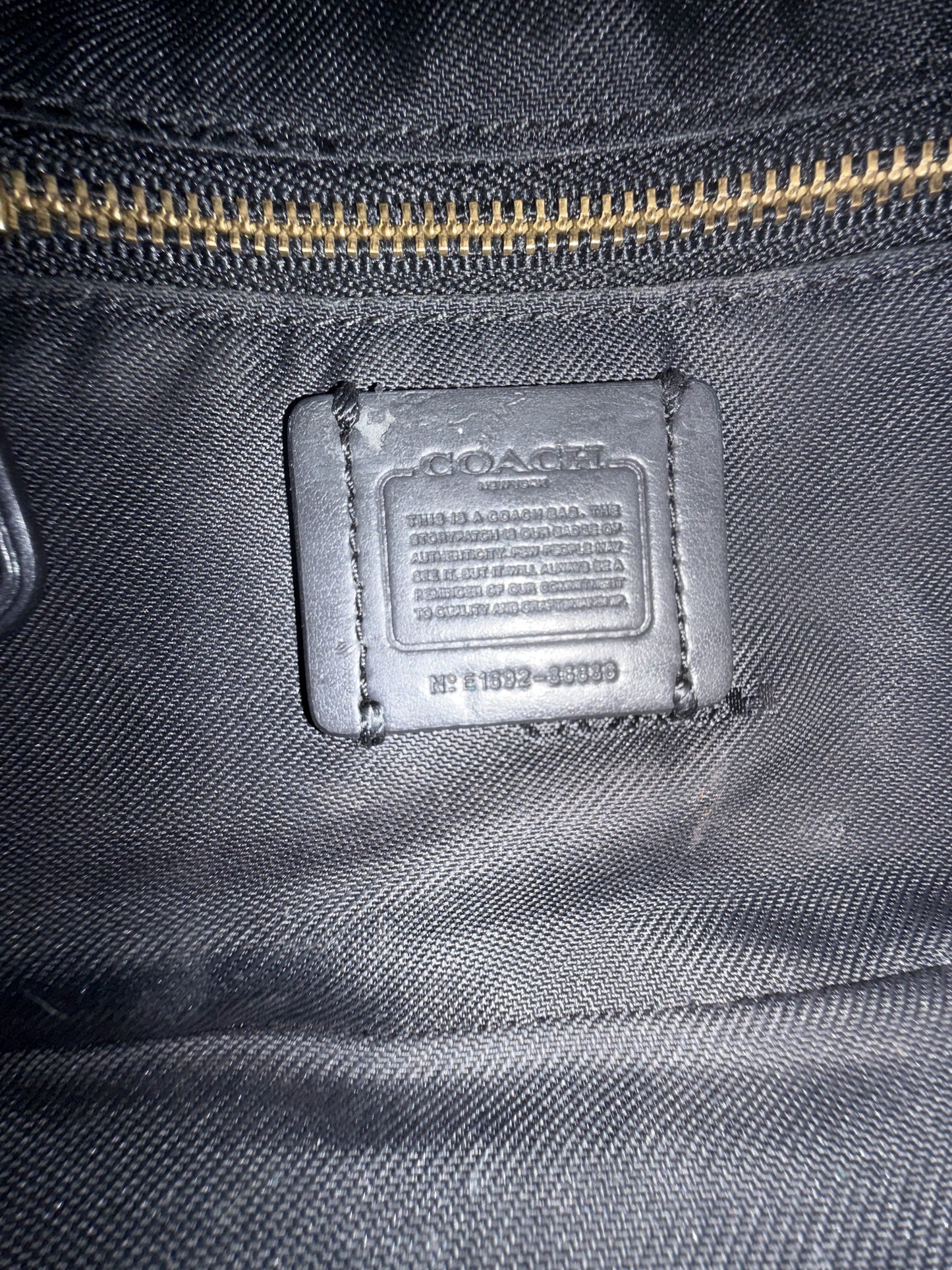 Upcrafted Coach Dreamer Satchel – Black Leather with Whipstitch, Leather Tassels & Charms
