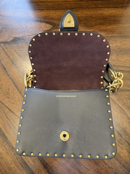Coach Beat Shoulder Bag 18 with Rivets – Black Glovetanned Leather | Style 4600