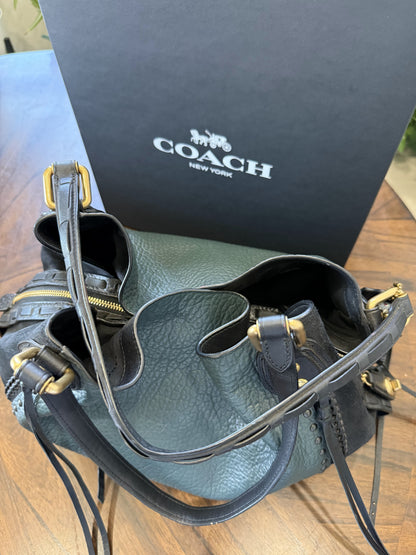 Coach Amazon Green Edie 42 with Rivets- Pre-Loved