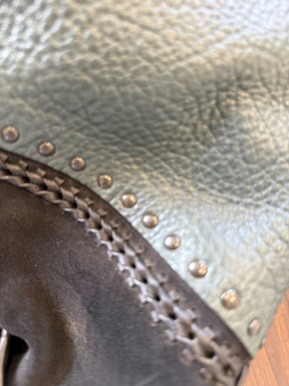 Coach Amazon Green Edie 42 with Rivets- Pre-Loved