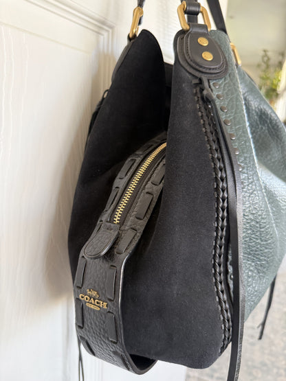 Coach Amazon Green Edie 42 with Rivets- Pre-Loved