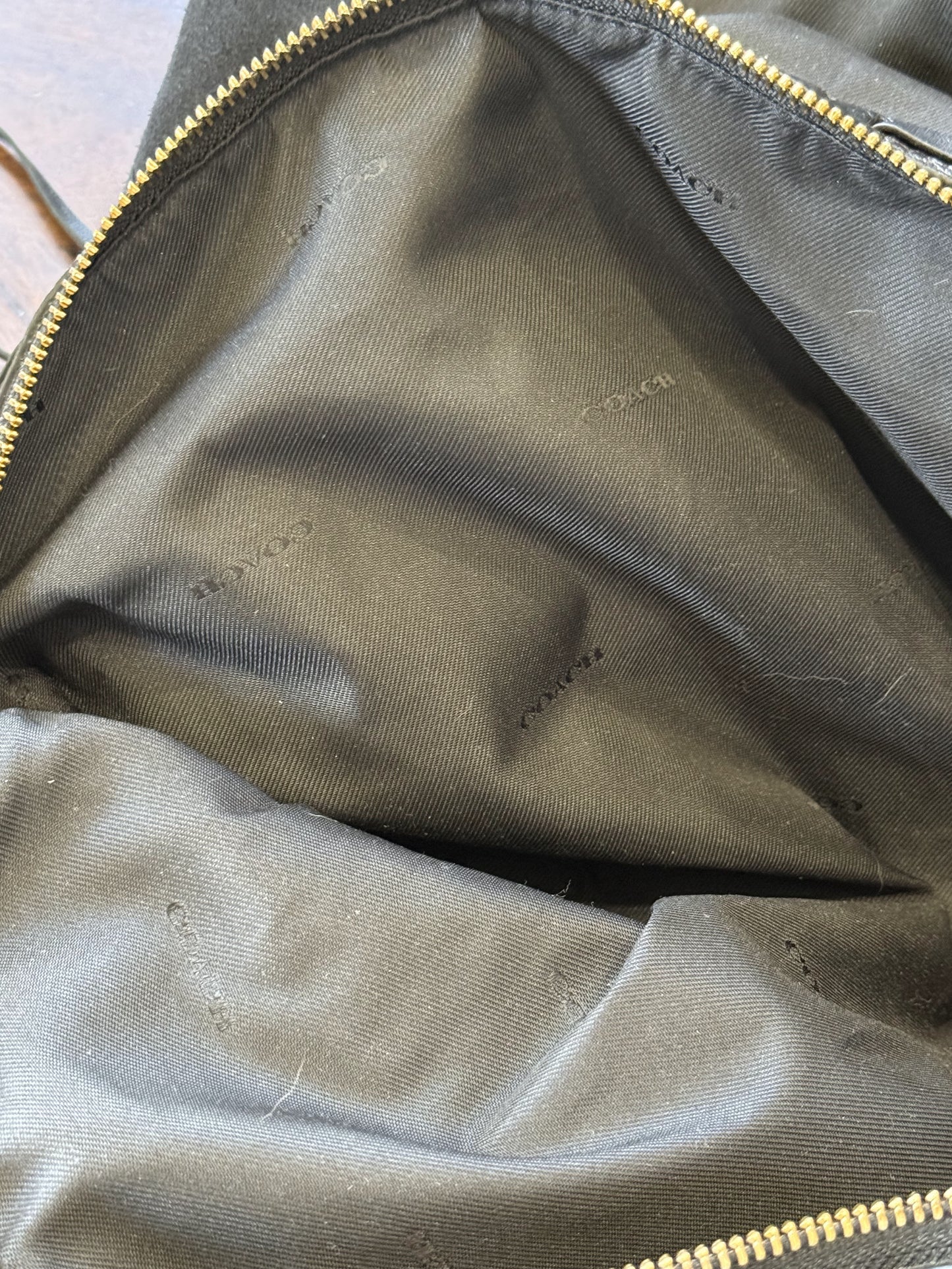 Coach Amazon Green Edie 42 with Rivets- Pre-Loved