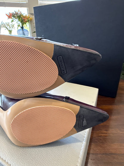 Coach Sonya Leather Ankle Boots – Made in Italy – Size 9B Pre-Loved