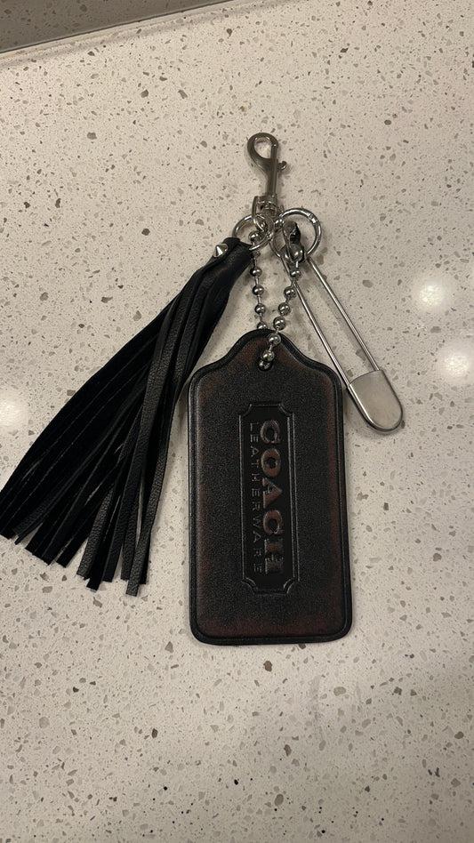 Upcrafted Coach XL Hangtag Bag Charm Cluster