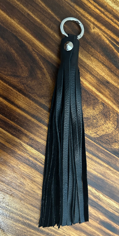Pebbled Leather Handmade Tassel