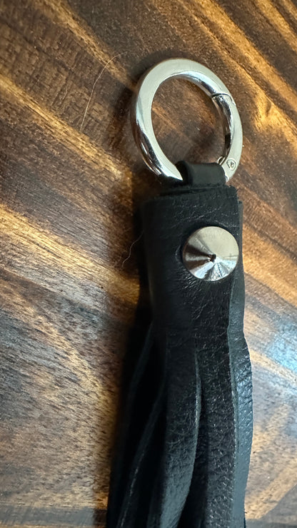 Pebbled Leather Handmade Tassel