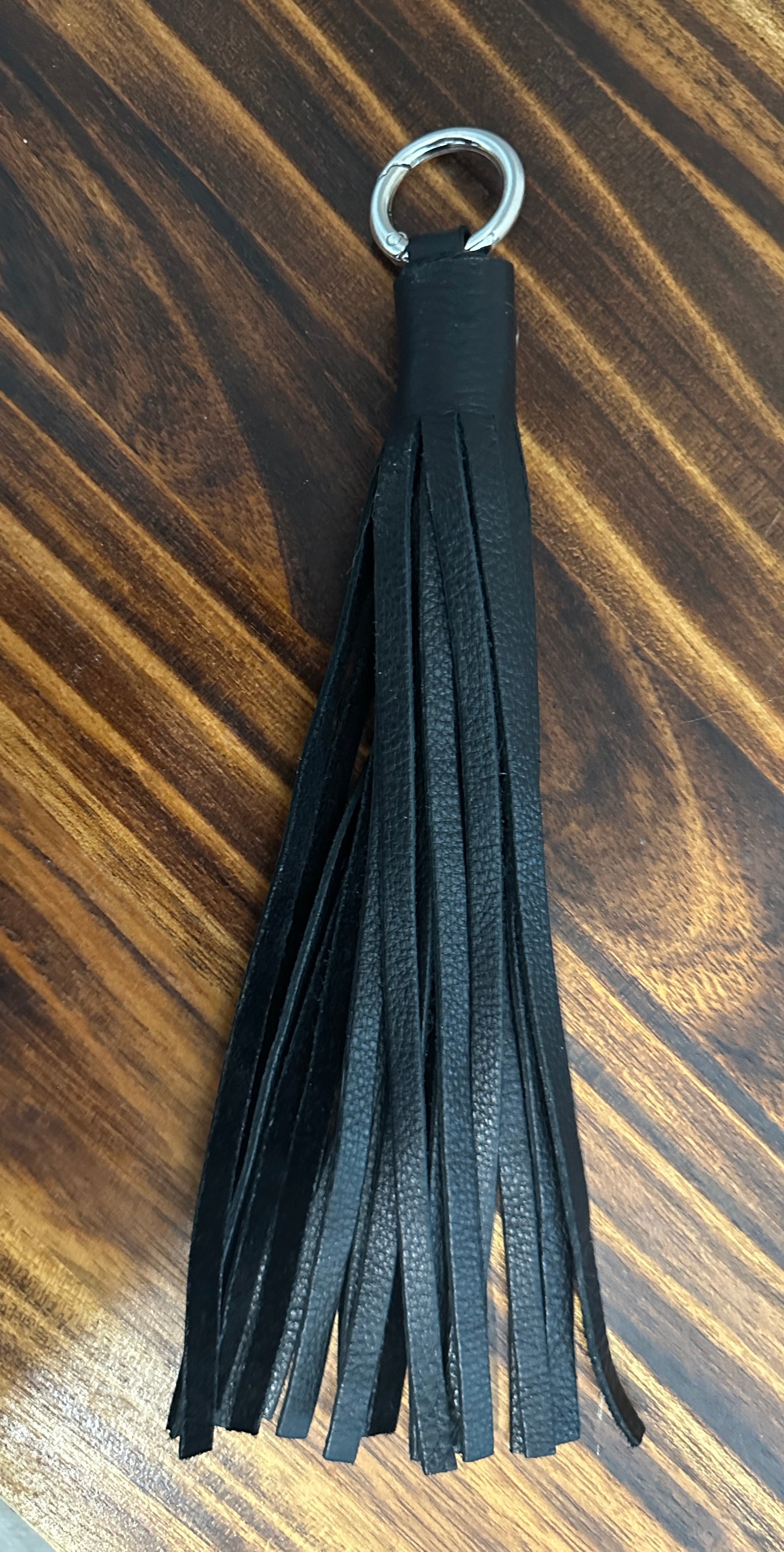 Pebbled Leather Handmade Tassel