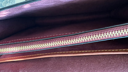Coach Beat Saddle Bag – Amazon Green Leather with Brass Rivets