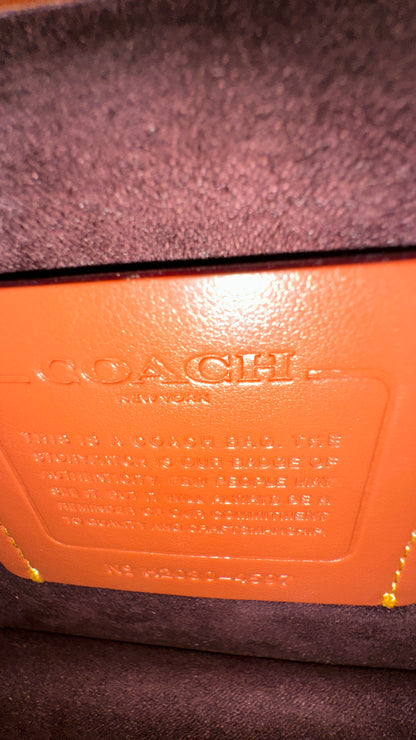 Coach Beat Saddle Bag – Black Smooth Leather Brass Hardware