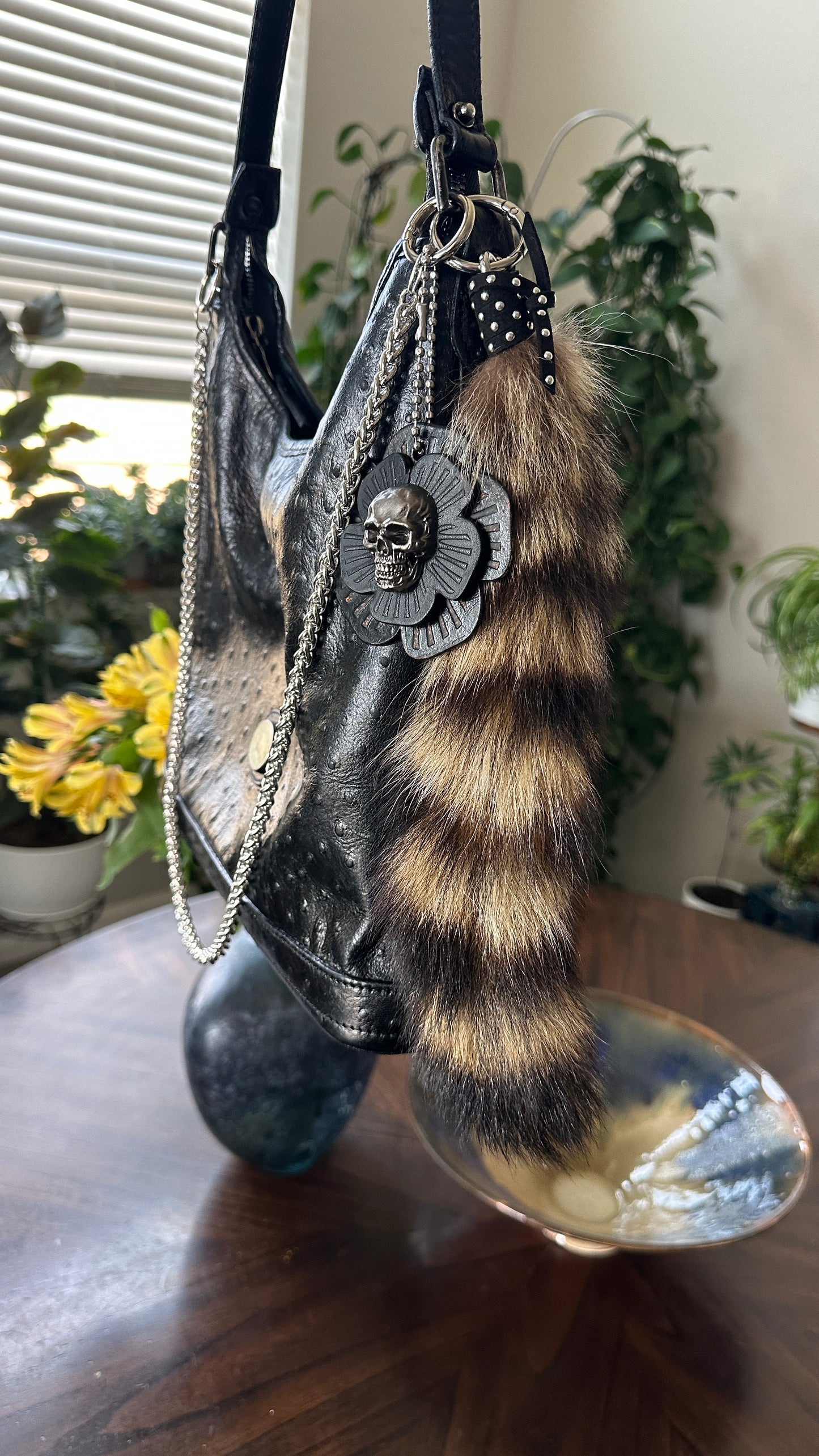 Dooney & Bourke Ostrich Leather Hobo Shoulder Bag – Upcrafted
