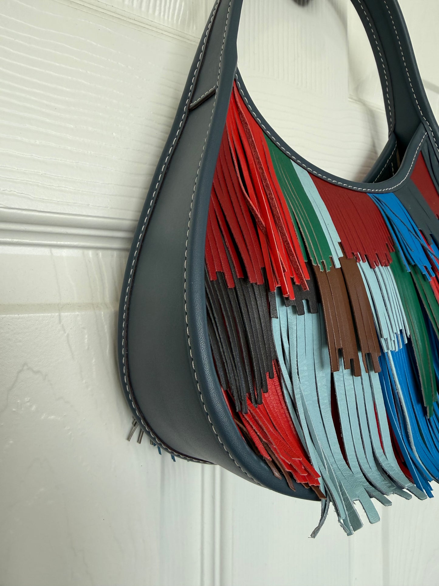 COACHTOPIA Ergo Bag in Upcrafted Leather with Fringe