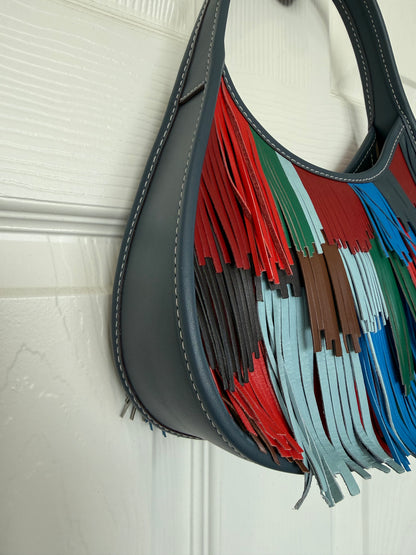 COACHTOPIA Ergo Bag in Upcrafted Leather with Fringe