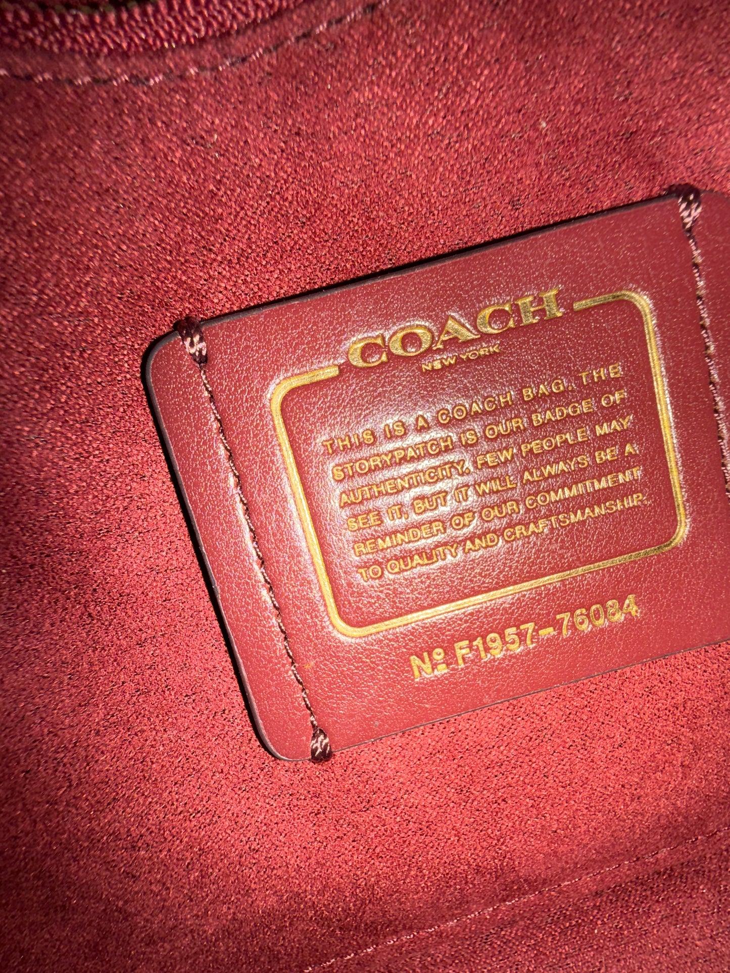 Coach Parker Colorblock Stripe Leather Satchel / Crossbody- Pre-loved