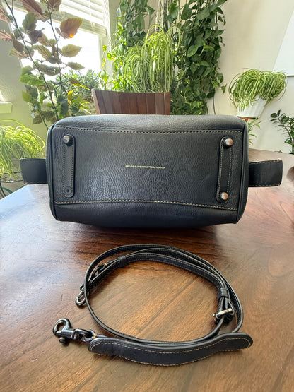 Coach Rogue Satchel 1941 – Black Glove-tanned Pebble Leather Pre-loved