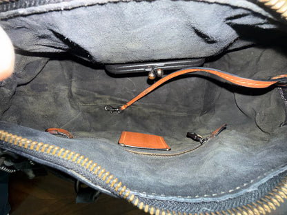 Coach Rogue Satchel 1941 – Black Glove-tanned Pebble Leather Pre-loved