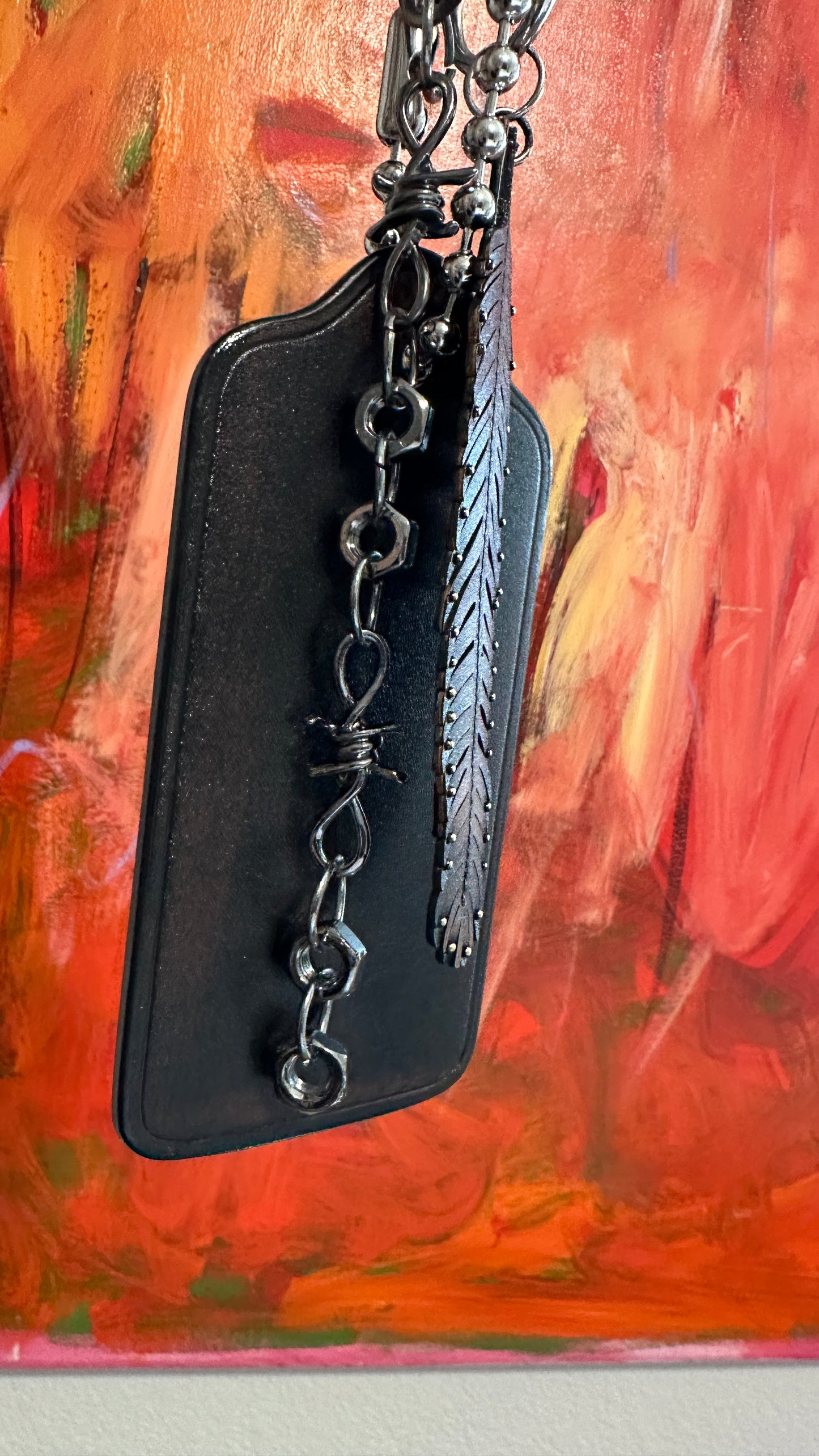 Upcrafted Coach XL Loved Leather Charm Cluster