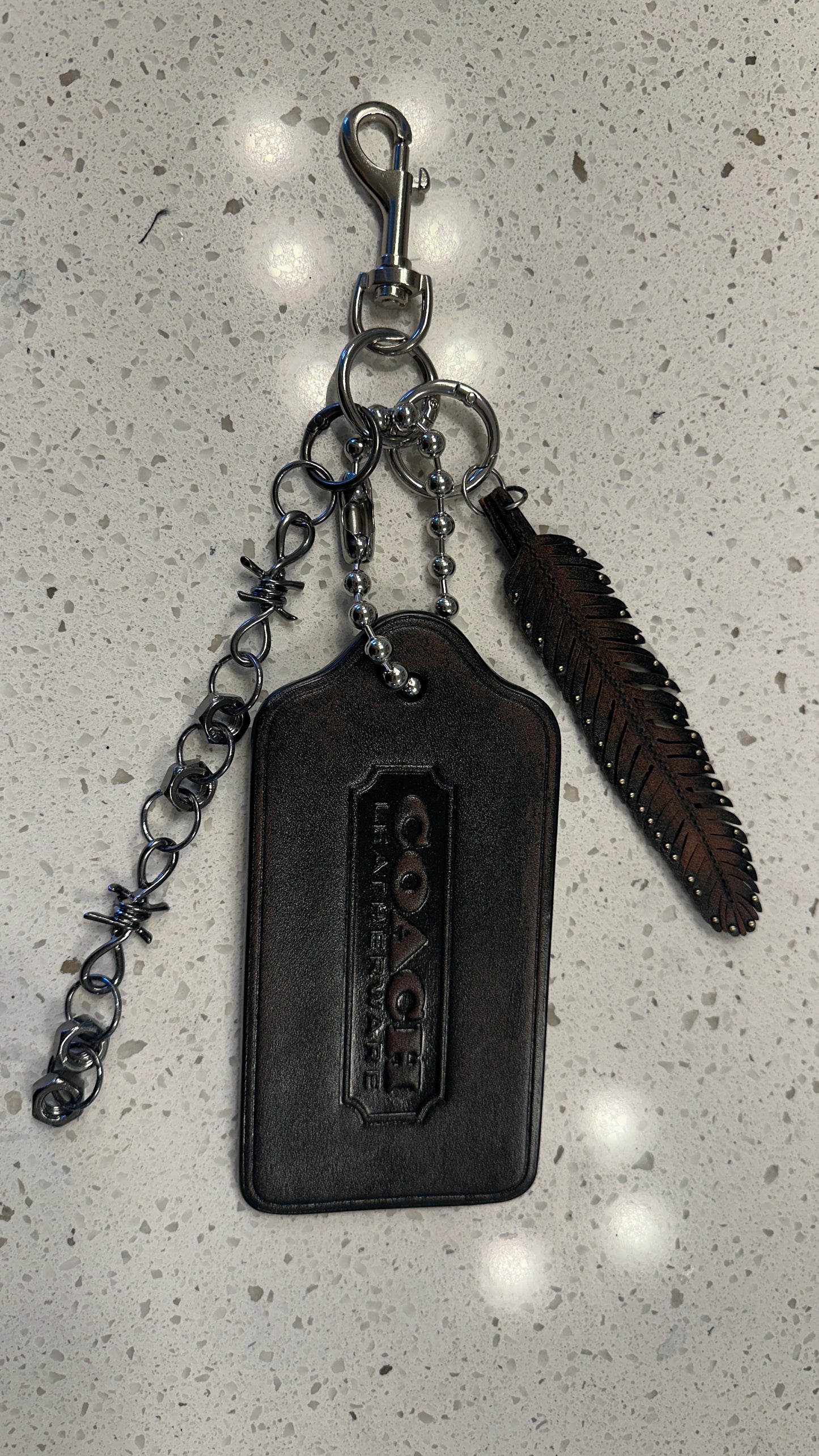 Upcrafted Coach XL Loved Leather Charm Cluster