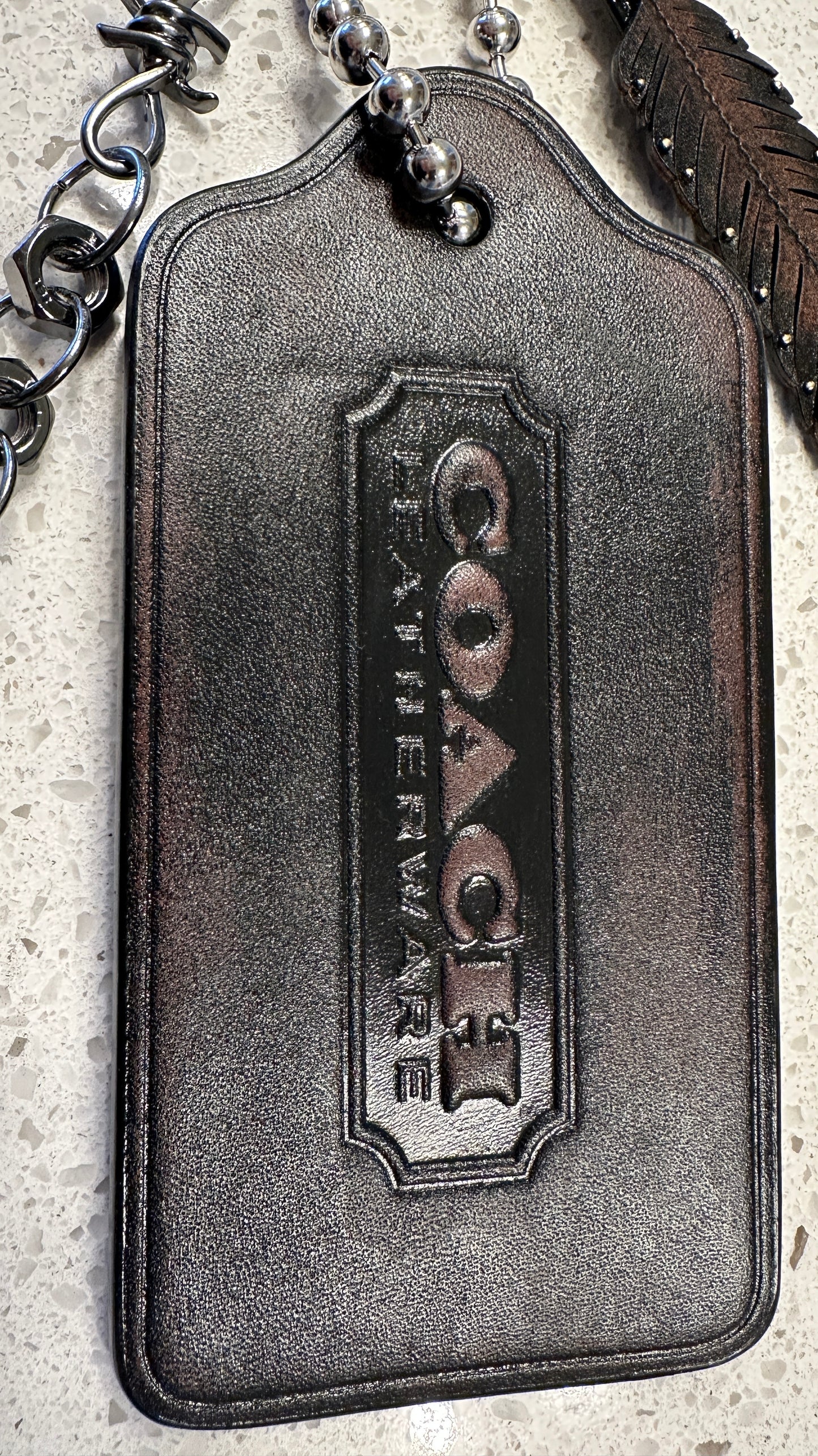 Upcrafted Coach XL Loved Leather Charm Cluster