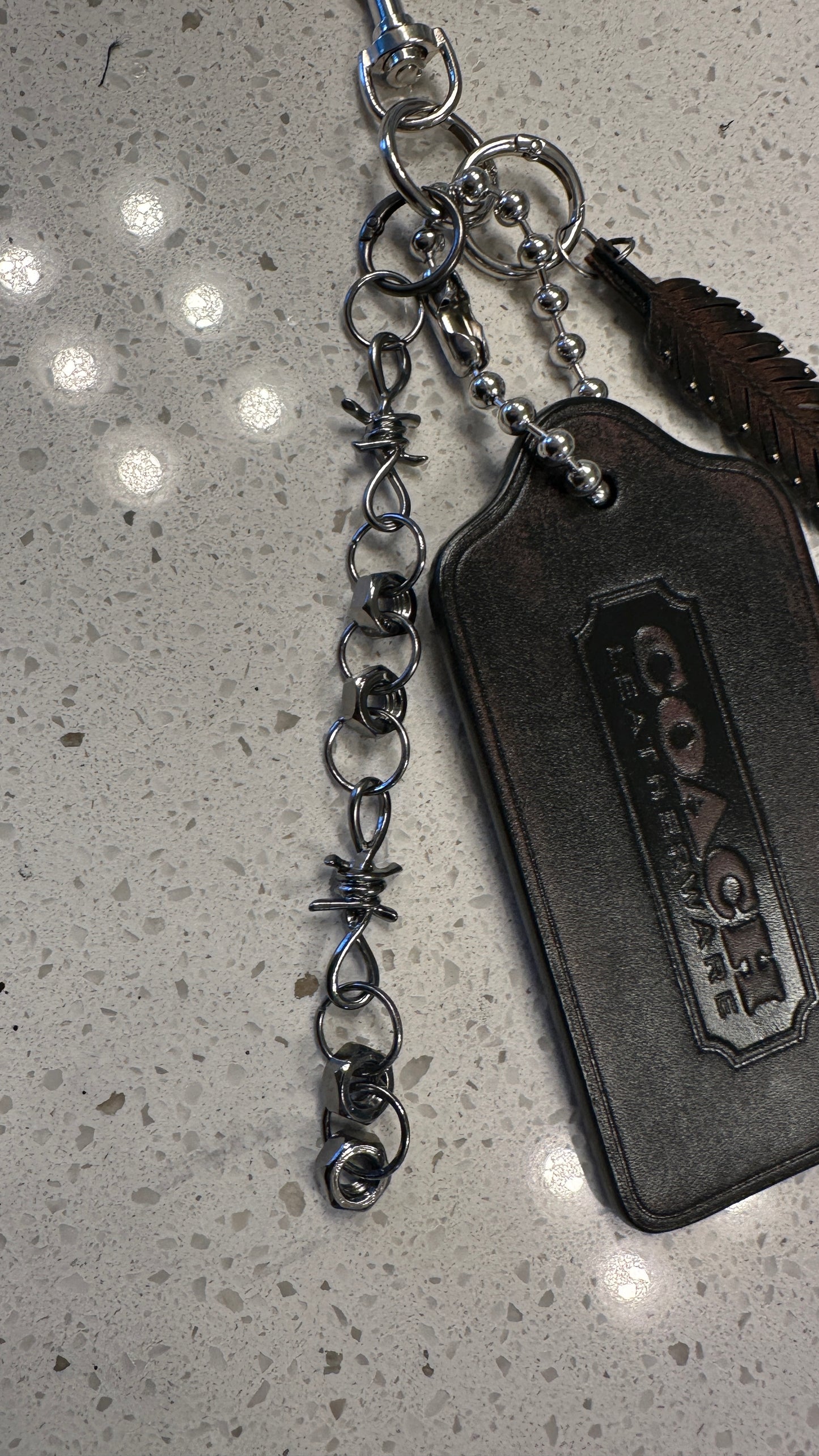 Upcrafted Coach XL Loved Leather Charm Cluster
