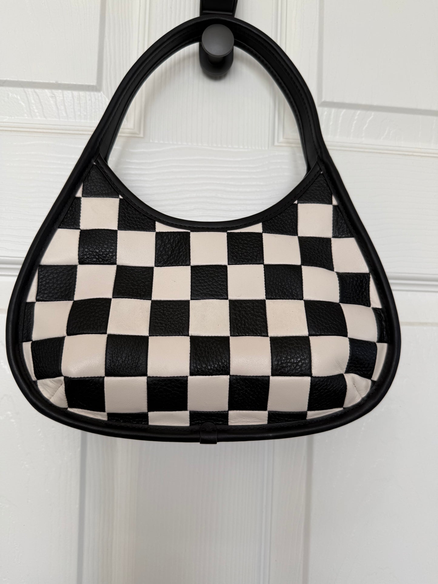 Coachtopia Ergo Shoulder Bag – Black & White Checkerboard – Pre-Loved