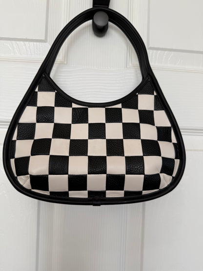 Coachtopia Ergo Shoulder Bag – Black & White Checkerboard – Pre-Loved
