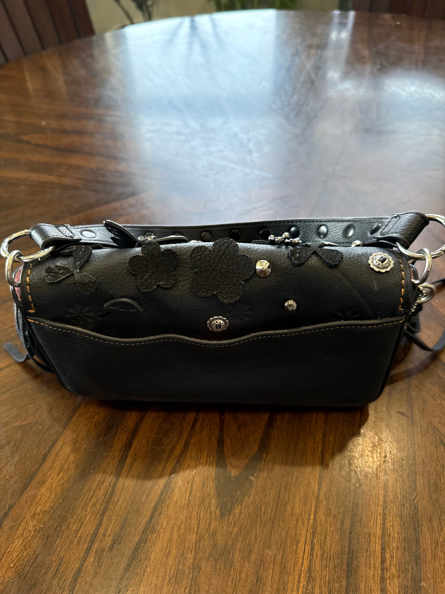 Upcrafted Coach Dinky with Fringe & Charms from a Coach Butterfly Necklace