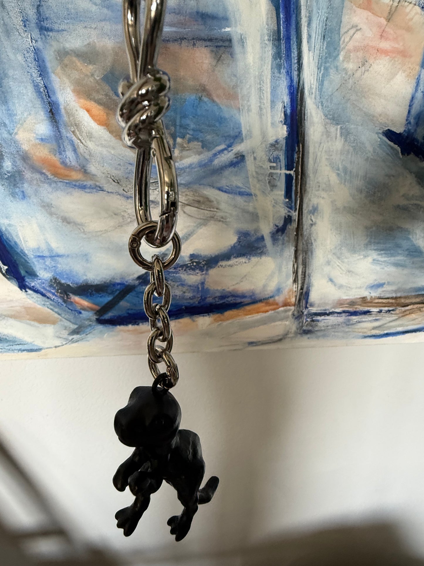 Upcrafted Coach Rexy Metal Bag Charm – Painted Black & Distressed