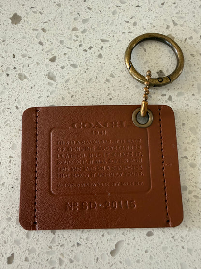 Repurposed Coach Saddle Bag Story Patch Bag Charm