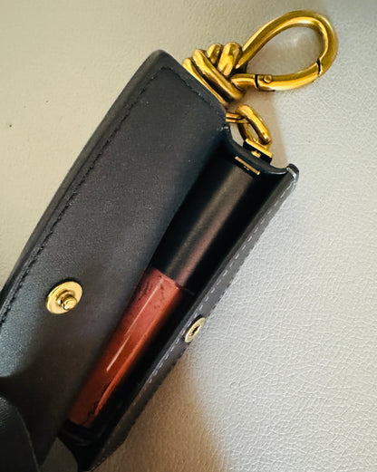 Upcrafted Coach Dice Case Converted to a Lipstick Case/Charm