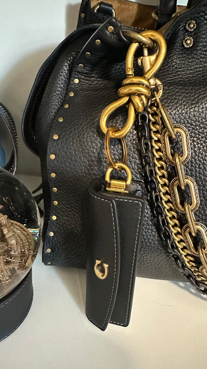 Upcrafted Coach Dice Case Converted to a Lipstick Case/Charm