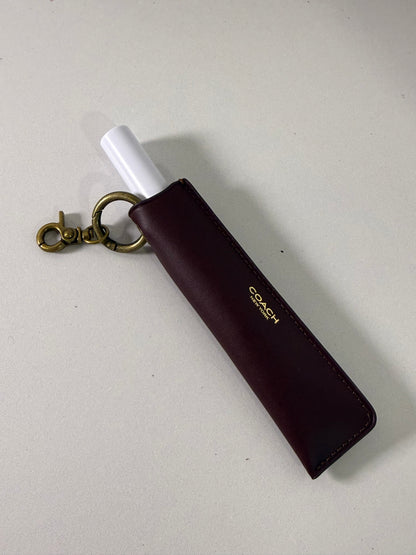 Repurposed Coach Comb Cover as Lipstick Case