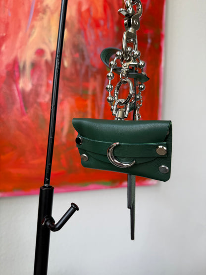 One-of-a-Kind Upcrafted Coach Bag Charm Cluster | Re(Loved) Lightning Bolt, Card Pouch & Silver Coach Hangtag