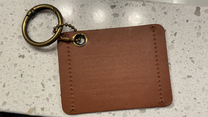 Repurposed Coach Saddle Bag Story Patch Bag Charm