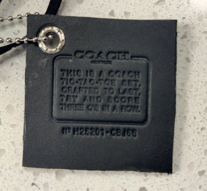 Coach Tic Tac Toe Creed and Metal C Charm