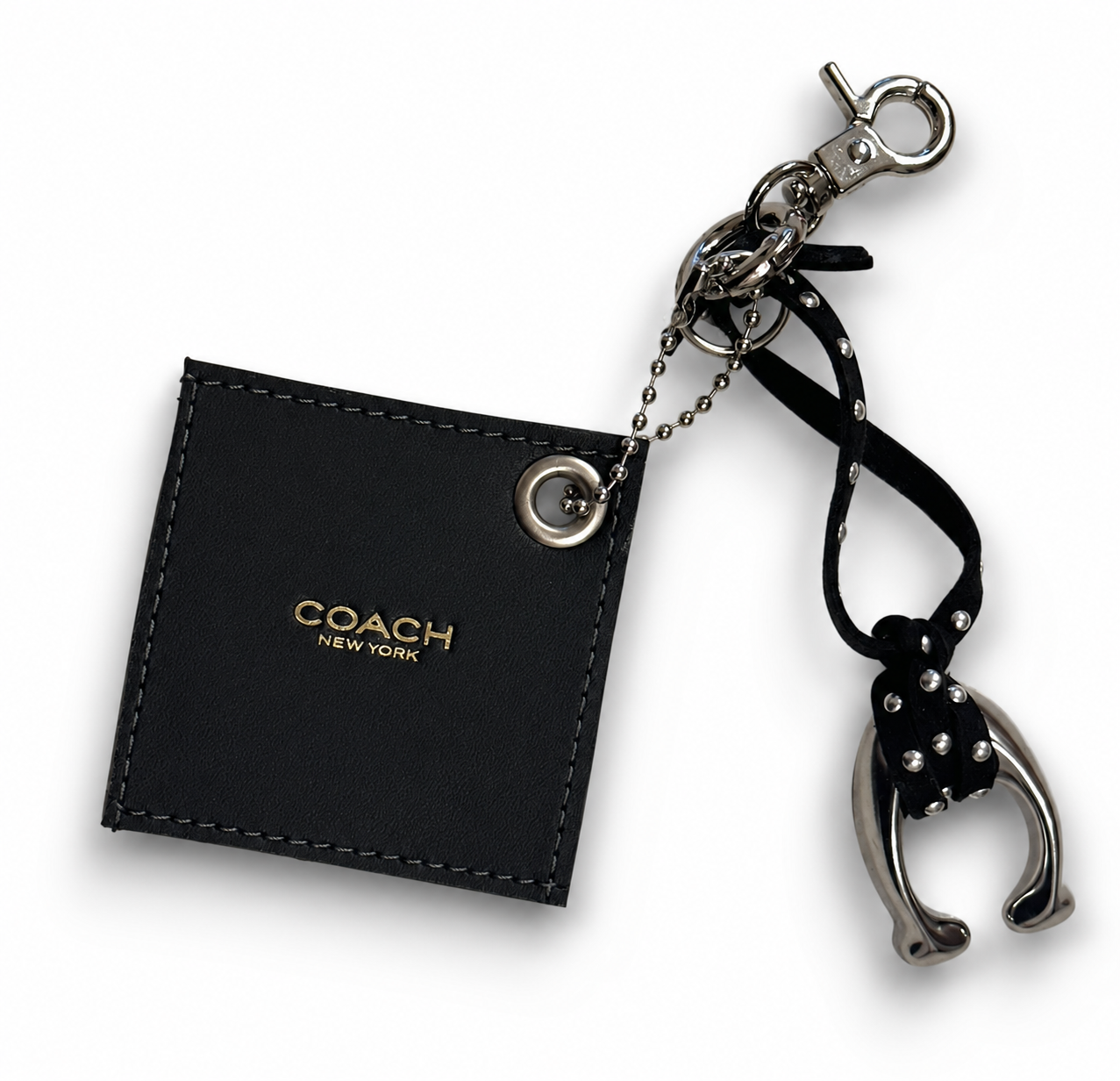 Coach Tic Tac Toe Creed and Metal C Charm