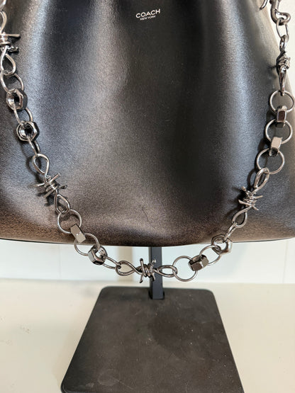 Gunmetal Spike, Hex Nut & Eagle Hook Bag Chain