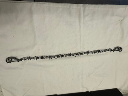 Gunmetal Spike, Hex Nut & Eagle Hook Bag Chain
