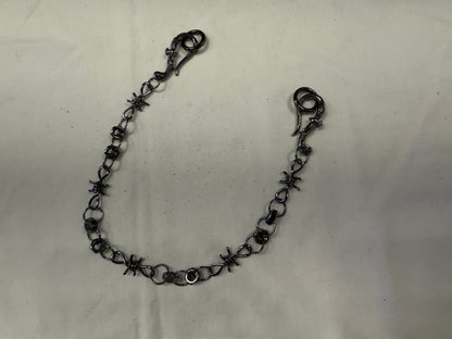 Gunmetal Spike, Hex Nut & Eagle Hook Bag Chain