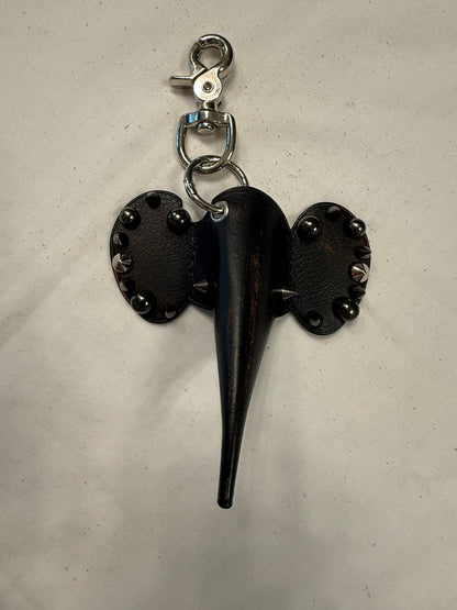 Repurposed Loewe Leather Elephant Bag Charm