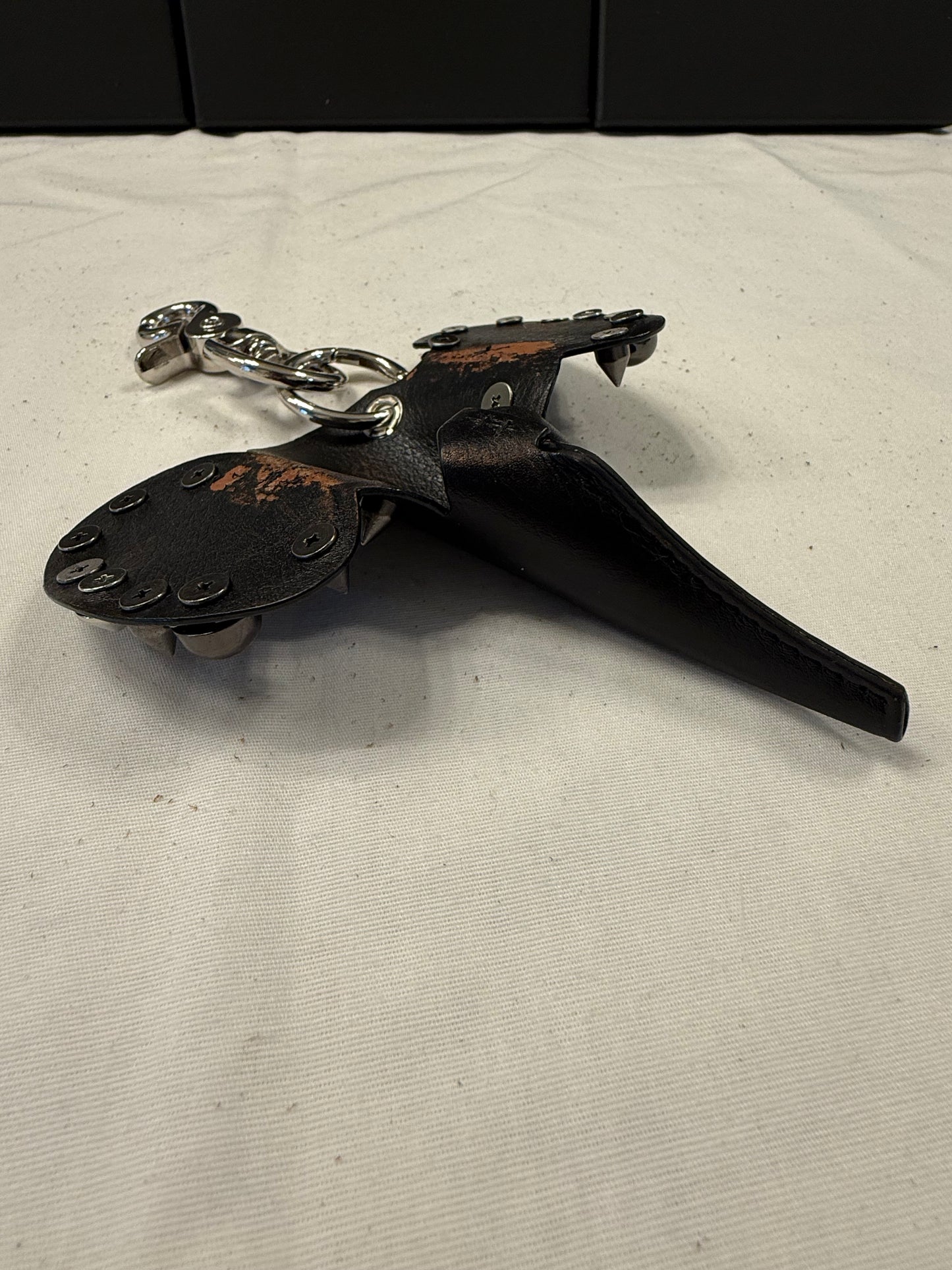 Repurposed Loewe Leather Elephant Bag Charm