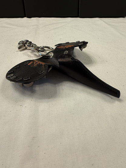 Repurposed Loewe Leather Elephant Bag Charm