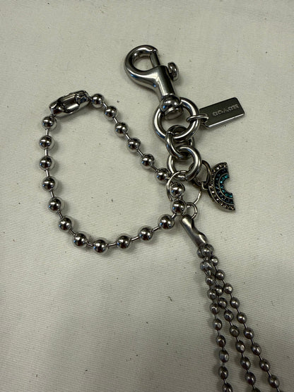 Repurposed Coach Rainbow Charm & Ball-Chain Tassel Bag Charm