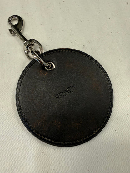Repurposed Coach Coaster Bag Charm with Dragon Emblem