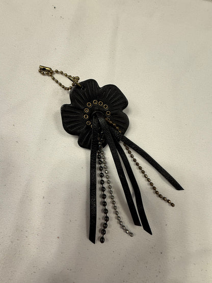 Repurposed Coach Tea Rose Bag Charm