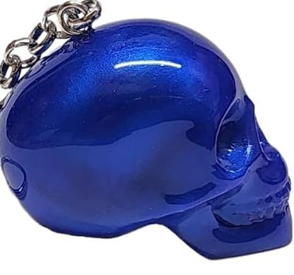 Pre-order- Ships 8/10 Blue Resin Skull, Die, and 8 Ball Charm or Keychain